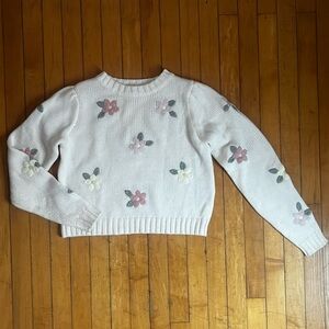 Floral Knit Sweater